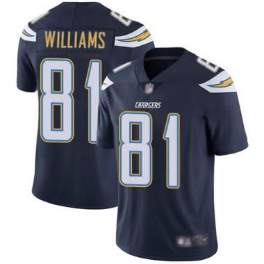 Los Angeles Chargers NFL Football Mike Williams Navy Blue Jersey Men Limited  #81 Home Vapor Untouchable
